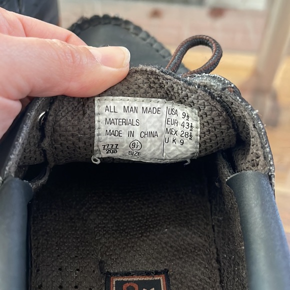 Rugged Original Outback Men's Sz 8 W Loafers Shoes Black - Picture 3 of 5